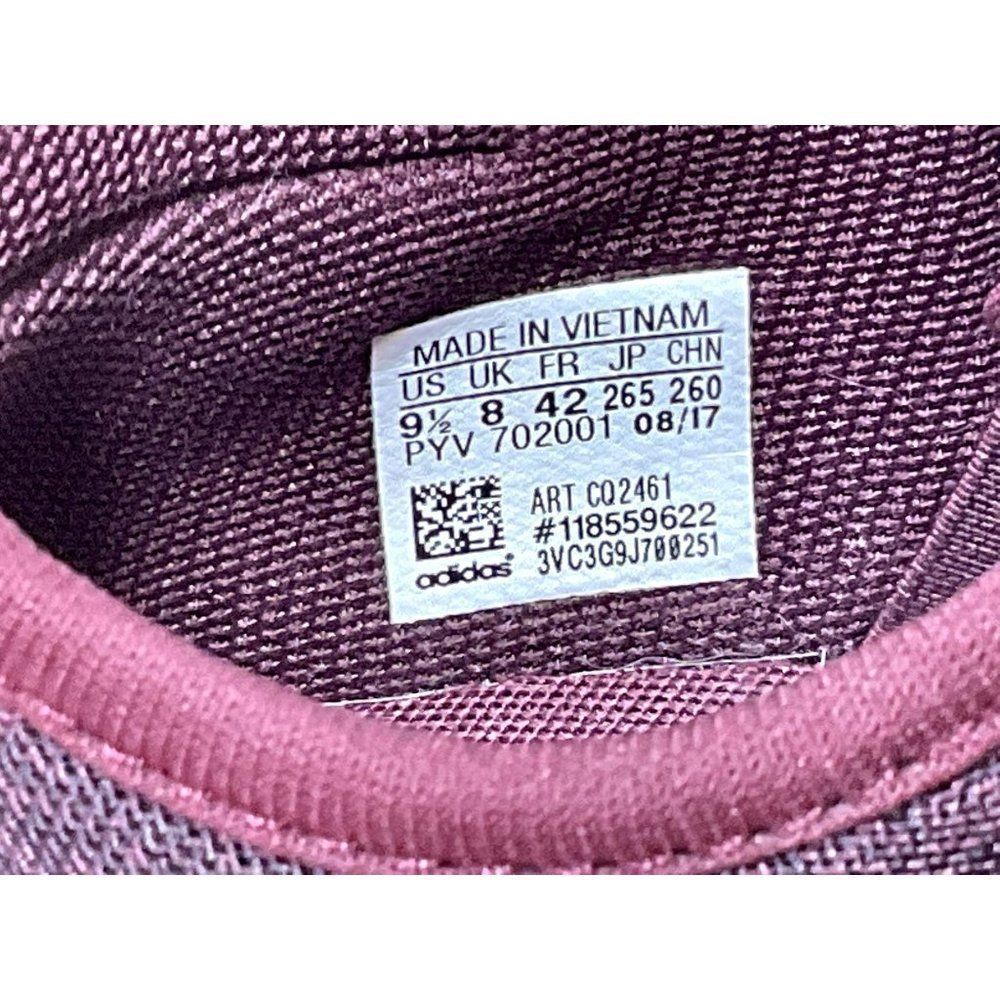 Women Size 9.5 Adidas Tubular Shadow Maroon 2017 - Picture 6 of 6
